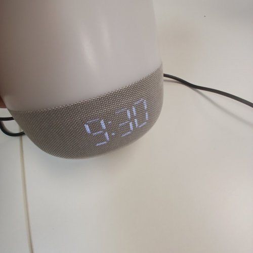GLOCUSENT SMART SOUND MACHINE WITH NIGHT LIGHT & DUAL ALARM - 10W, 5 V/2A, 3.7 V, 2200 MAH- WHITE / GRAY (MODEL: N19) image 4