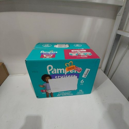 76PK PAMPERS CRUISERS 100% LEAKPROOF 360° GAP-FREE FIT DIAPERS - SIZE 6 image 2