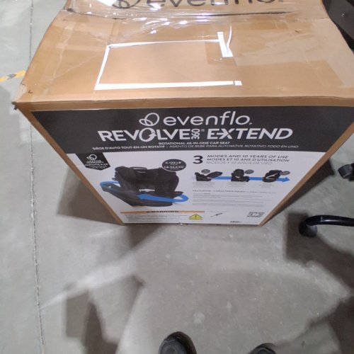 EVENFLO REVOLVE360 EXTEND ALL-IN-ONE ROTATING CAR SEAT - 4 TO 120LBS MAX - BLACK (MODEL: CS360212310C) image 5