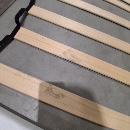 BED FRAME REPLACEMENT PARTS - HEAD BOARD AND SLATS - 56" - WHITE image 3
