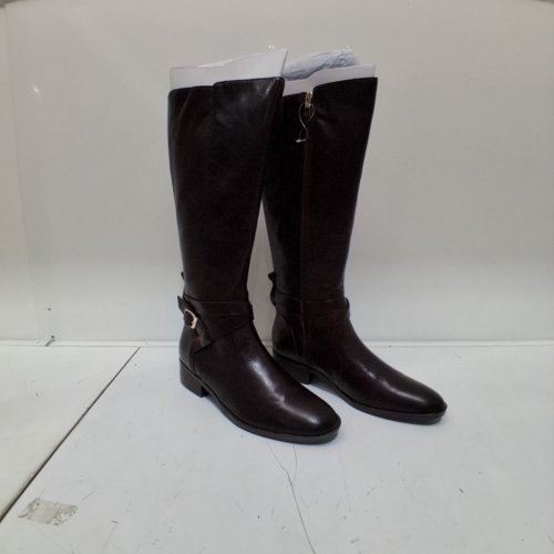 WOMENS NATURALIZER RENA2 KNEE-HIGH BOOTS - US 9 WIDE WIDTH, WIDE CALF - DARK BROWN (STYLE: J2427L2208) image 2