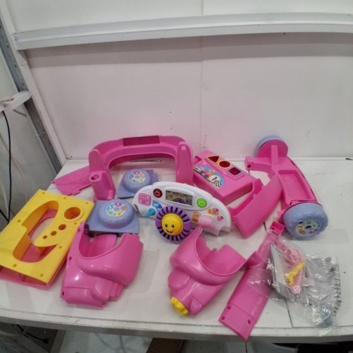 FISHER-PRICE LAUGH & LEARN CRAWL AROUND SMART STAGES CAR, STATIONARY PLAY CENTER FOR BABIES AND TODDLERS - PINK (MODEL: GHK00) image 4