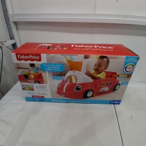 FISHER-PRICE LAUGH & LEARN CRAWL AROUND SMART STAGES CAR, STATIONARY PLAY CENTER FOR BABIES AND TODDLERS - PINK (MODEL: GHK00) image 7