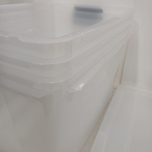 4PK IRIS STACK & PULL STORAGE CONTAINER BOX - 53QT - CLEAR (MODEL: TB-56D) image 4
