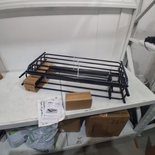 MAXXHAUL UNIVERSAL STEEL ROOF RACK CAR TOP CARGO CARRIER/BASKET - 46" X 36" X 4.5" - 150LBS CAPACITY (MODEL: 70115) image 2