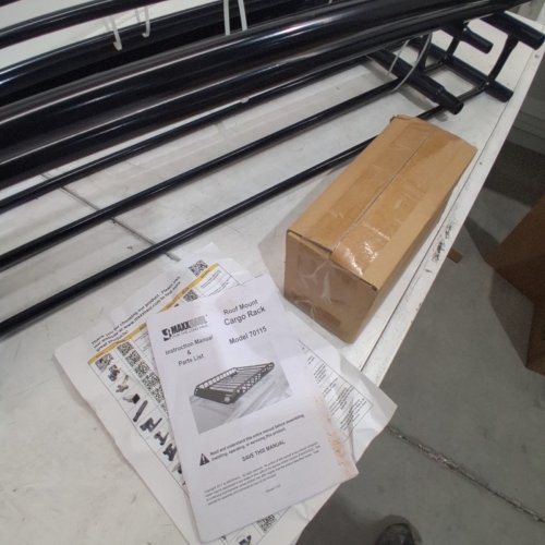 MAXXHAUL UNIVERSAL STEEL ROOF RACK CAR TOP CARGO CARRIER/BASKET - 46" X 36" X 4.5" - 150LBS CAPACITY (MODEL: 70115) image 3