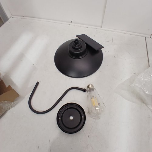 CRIRY OUTDOOR WATERPROOF ANTI-RUST FARMHOUSE VINTAGE SOLAR BARN LIGHT - 9.5" X 7.9" X 3.9" - BLACK (MODEL: CR-WL501A-BK-2) image 2