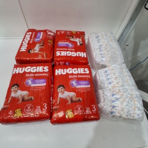 136PK HUGGIES LITTLE MOVERS DISPOSABLE BABY DIAPERS - SIZE 3 - DISNEY LION KING image 2