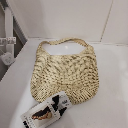 BANANA REPUBLIC RAFFIA TOTE BAG - ONE SIZE - BEIGE (MODEL: 1966925) image 2