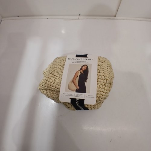 BANANA REPUBLIC RAFFIA TOTE BAG - ONE SIZE - BEIGE (MODEL: 1966925) image 3