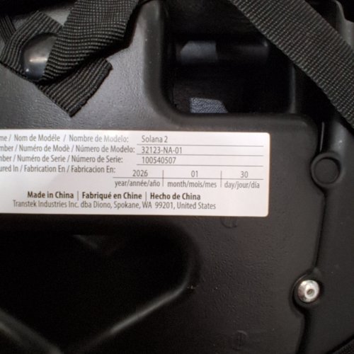 DIONO SOLANA 2 LATCH FORWARD FACING BACKLESS BOOSTER SEAT - 40LBS TO 120LBS - UP TO 63" - BLACK - (MODEL: ‎SOLANA2LATCH) image 2