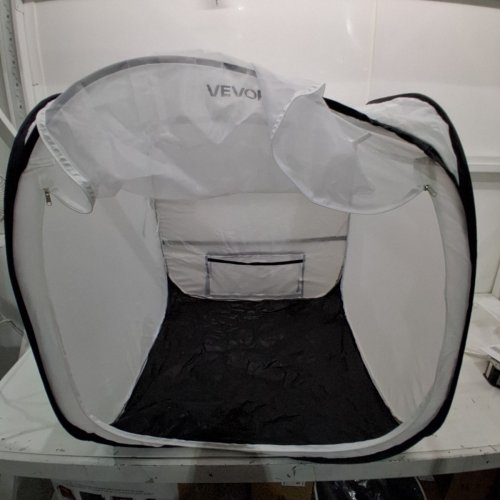 POP-UP PORTABLE SPRAY PAINT TENT WITH MESH DOOR - 30" X 30" 30" - WHITE (MODEL: TTP2502) image 2