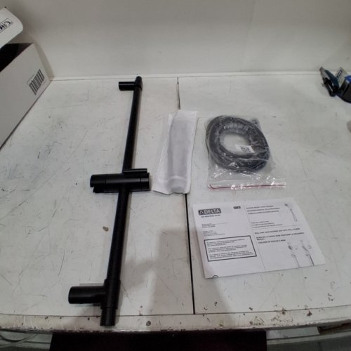 DELTA 2-SETTING HAND SHOWER WITH SLIDE BAR MOUNT - 1.75 GPM - MATTE BLACK (MODEL: 51537-BL) image 3