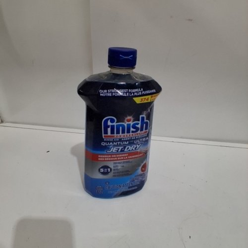 FINISH JET DRY QUANTUM RINSE AID - 1.12L - BLUE (MODEL: 2964545) image 2