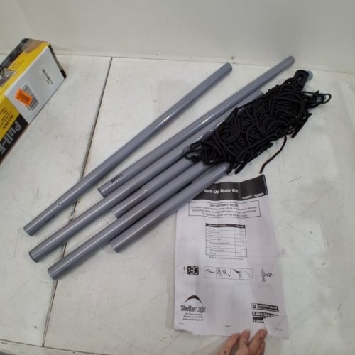 SHELTERLOGIC PULL-EAZE ROLL-UP DOOR KIT - FITS UP TO 12 FOOT WIDE DOOR OPENING (MODEL: 10077) image 2