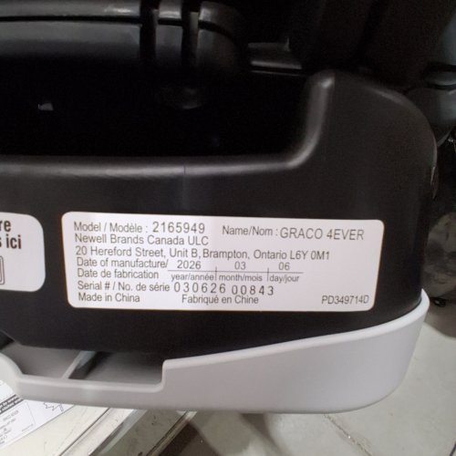 GRACO 4EVER 4-IN-1 CAR SEAT WITH RAPID REMOVE COVER - LOFTON STYLE - GREY - (MODEL: 2165949) image 2