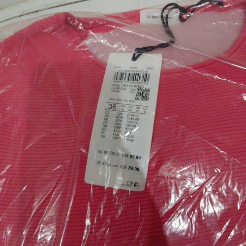 GERRY WEBER KNITTED LONG SLEEVE WITH POCKET - SIZE 6 / SMALL - PINK (STYLE : 190144-57003) image 3
