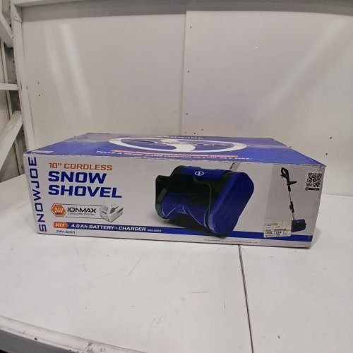 SNOWJOE IONMAX CORDLESS SNOW SHOVEL WITH BATTERY AND CHARGER- 10"W, 24V 4.0SH BATTERY- BLUE (MODEL: 24V-SS10) image 4