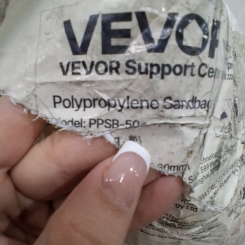 50PK POLYPROPYLENE SANDBAGS - 16" X 26" - 50 LBS CAP - WHITE (MODEL: PPSB-50) image 2