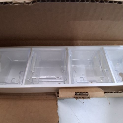 IDEAL BNZ TILT BIN G2-9 BINS - 23.7" X 3.1" X 2.6" - WHITE image 5