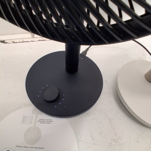 2PC LUMENA FAN STAND 4 CORDLESS DESK FANS - 4 SPEEDS, OSCILLATION - WHITE & NAVY BLUE (MODEL: 1796327) image 3