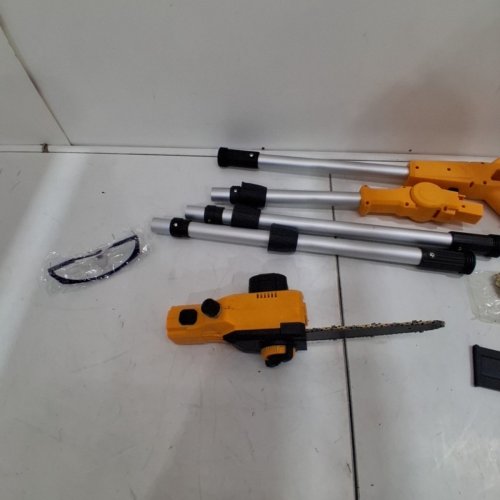 LEZZYRUCK CORDLESS POLE SAW COMPATIBLE WITH DEWALT 20 V MAX BATTERIES - 8" BLADE - 8.8FT REACH - YELLOW/BLACK image 5