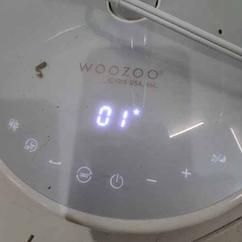 WOOZOO 360° PEDESTAL 12-SPEED AIR CIRCULATOR - ADJUSTABLE HEIGHT 21" TO 40" - WHITE (MODEL: STF-360DC/1747373) image 2