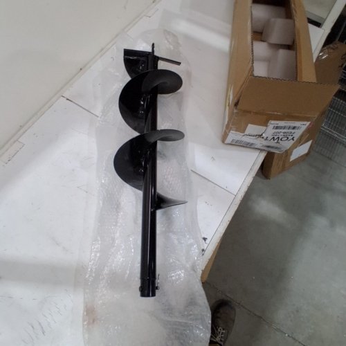 GARDEN AUGER SPIRAL DRILL BIT FOR GAS HOLE DIGGER - 8" X 31.5" - BLACK image 3