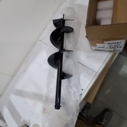 GARDEN AUGER SPIRAL DRILL BIT FOR GAS HOLE DIGGER - 8" X 31.5" - BLACK image 4