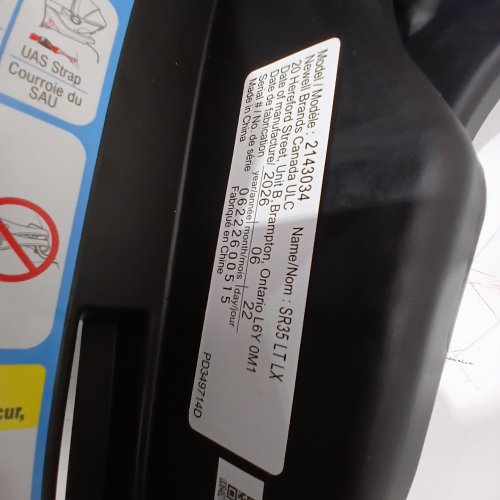 GRACO SNUGRIDE 35 LITE LX INFANT CAR SEAT - 4-35LBS CAPACITY - GOTHAM FASHION BLACK/GREY (MODEL: 2143034) image 2