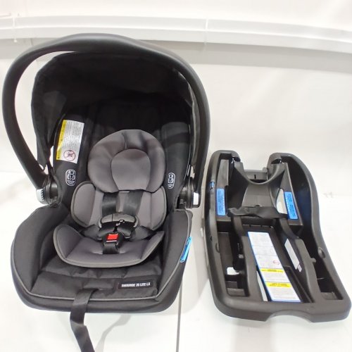 GRACO SNUGRIDE 35 LITE LX INFANT CAR SEAT - 4-35LBS CAPACITY - GOTHAM FASHION BLACK/GREY (MODEL: 2143034) image 4