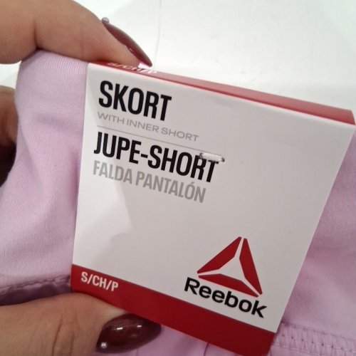 WOMEN'S REEBOK PLEATED SKORT - SMALL - PINK image 3