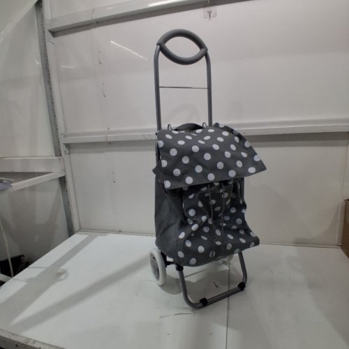 BIOS LIVING ROLLING SHOPPING CART - GREY/POLKA DOTS image 2