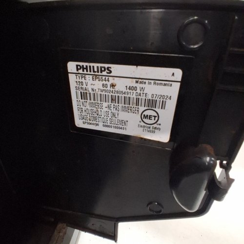 PHILIPS LATTEGO 5500 SERIES FULLY AUTOMATIC ESPRESSO MACHINE WITH BUILT-IN GRINDER - GREY CHROME (MODEL: EP5544/90) image 9