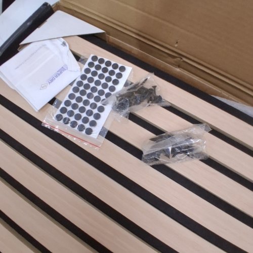 2PK ARTIKA SONOFOLD SLATTED WALL PANELS - 8FTX2FT - OAK AND BLACK FINISH (MODEL: 96RAT-SF-C10ABL/1949121) image 3