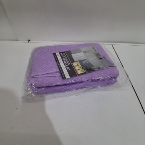 2PK KINGREST COTTON BATH TOWELS - 28" X 55" - LIGHT PURPLE image 2