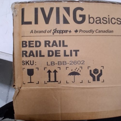 LIVING BASICS TODDLER BED SWING DOWN AXTRA LONG BED BUMPER SLEEP RAIL - 71" - GREY/WHITE (MODEL: LB-BB-2602) image 2