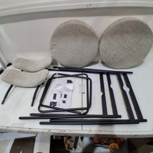 2PK DYHOME BAR STOOLS SET - 28" - GREY (MODEL: BS01) image 2