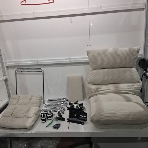 HOMRELEXA CRISS CROSS OFFICE CHAIR - WHITE - (MODEL: LBGYZ08) image 2