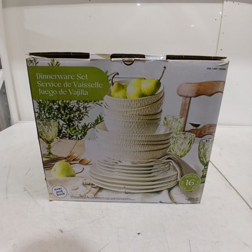 16PC DINNERWARE SET - BEIGE/WHITE (MODEL: 1630883) image 5