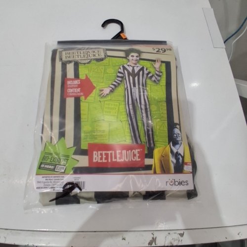 BOYS RUBIES BEETLEJUICE COSTUME - MEDIUM (8-10) - WHITE/BLACK (STYLE: 1001534) image 2
