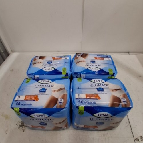 56PK TENA ULTIMATE PROTECTIVE INCONTINENCE UNDERWEAR WITH ULTIMATE ABSORBENCY - MEDIUM (MODEL: 072219) image 3