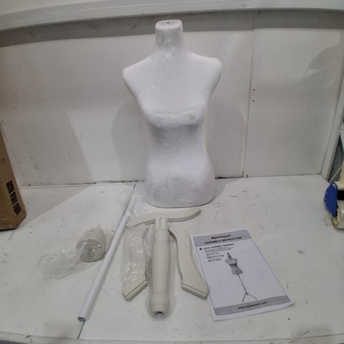 MEETINGHOME DRESS FORM MANNEQUIN - 49.6" TO 63.4" - WHITE (MODEL: MQ-FL2104-WHITE) image 2