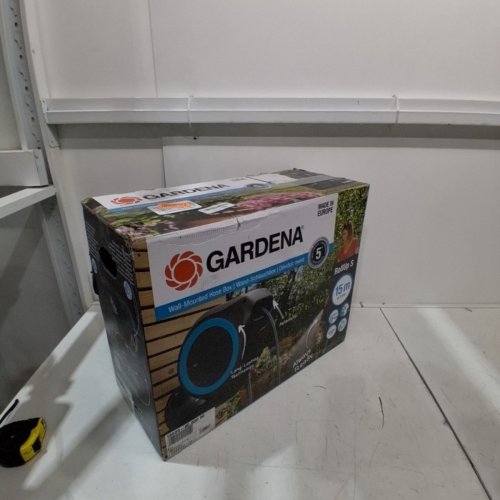 GARDENA WALL MOUNTED HOSE BOX ROLLUP - 65FT - TURQUOISE (MODEL: 18610) image 4