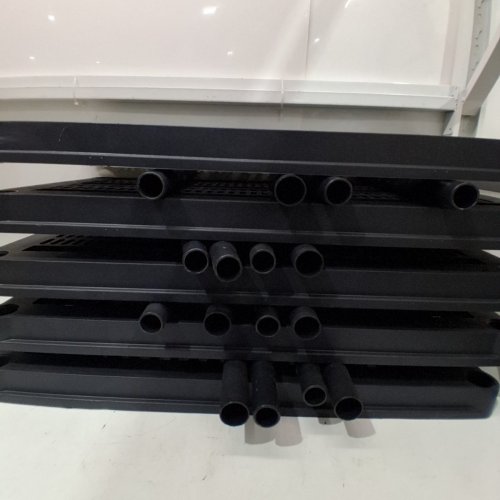 5-TIER PLASTIC RESIN STORAGE SHELF/RACK - 36" X 18" X 72" - 750 LBS CAP - BLACK image 3