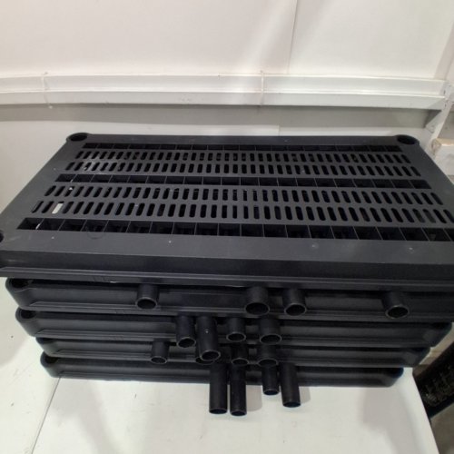 5-TIER PLASTIC RESIN STORAGE SHELF/RACK - 36" X 18" X 72" - 750 LBS CAP - BLACK image 4