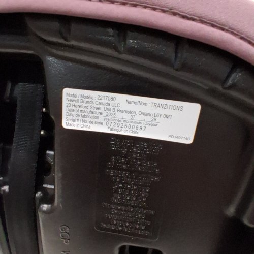 GRACO TRANZITIONS 3-IN-1 LIGHTWEIGHT ADJUSTABLE HEIGHT HARNESS BOOSTER CAR SEAT WITH CUP HOLDERS - 100LB MAX WEIGHT - ELOISE PURPLE (MODEL: 2217080) image 2