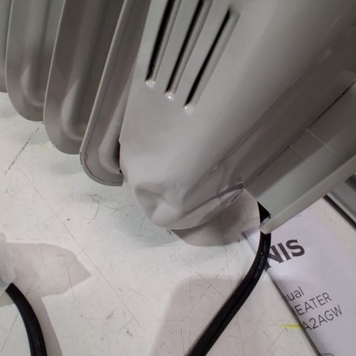 PELONIS PORTABLE ELECTRIC OIL FILLED RADIATOR WITH CASTOR WHEELS AND TIP OVER PROTECTION - 1500W - 120V - 250SQFT - WHITE (MODEL: PHO15A2AGW) image 5