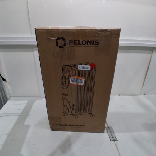 PELONIS PORTABLE ELECTRIC OIL FILLED RADIATOR WITH CASTOR WHEELS AND TIP OVER PROTECTION - 1500W - 120V - 250SQFT - WHITE (MODEL: PHO15A2AGW) image 7