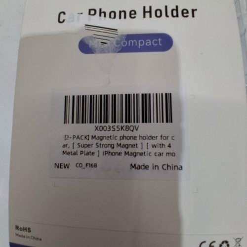 2PK UNIVERSAL DASH ADHESIVE MAGNETIC PHONE HOLDER - BLACK image 3